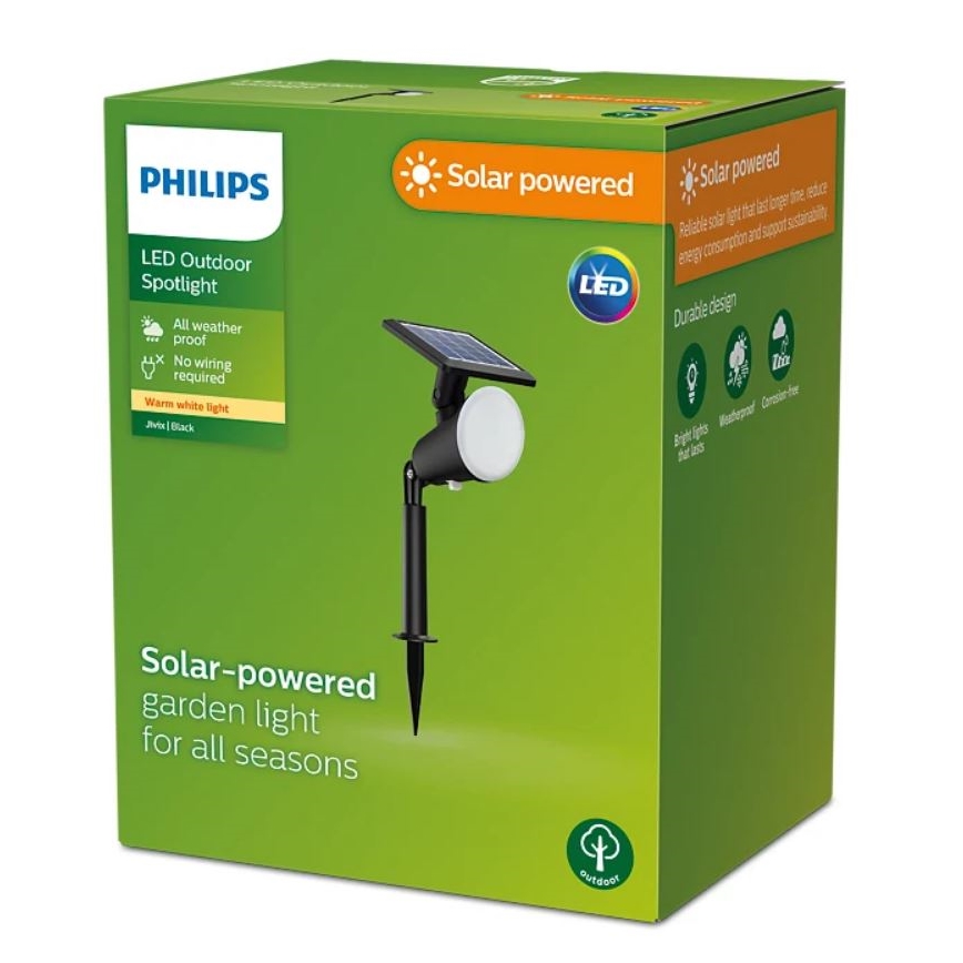 Philips - LED Napelemes spotlámpa JIVIX LED/1,4W/3,7V 1800 mAh IP44