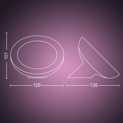 Philips - LED RGB Dimmelhető asztali lámpa Hue BLOOM LED/7,1W/230V