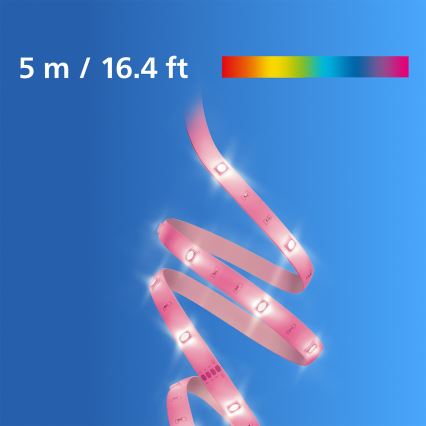 Philips - LED RGB dimmelhető szalag SMART STRIP 5m LED/7W/230V 2200-6500K Wi-Fi