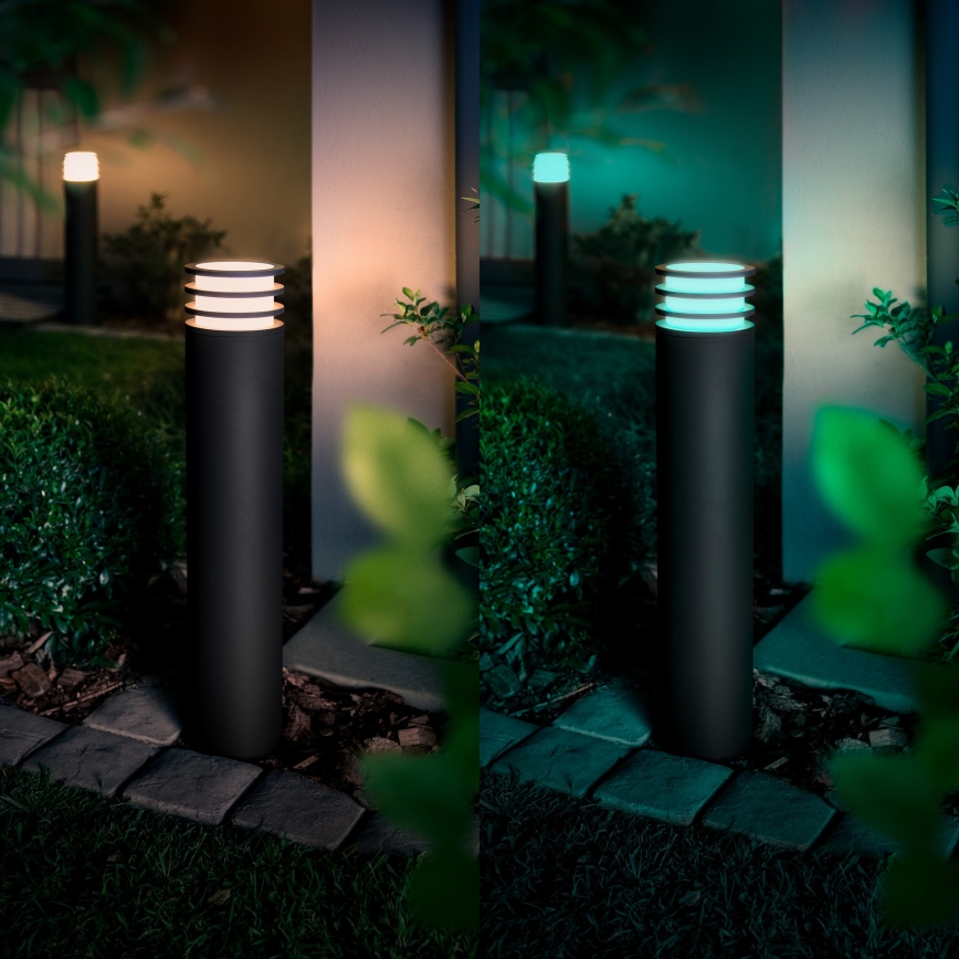 Philips - LED RGB dimmelhető kültéri lámpa Hue LUCCA 1xE27/8,1W/230V 77 cm 1000-20000K IP44