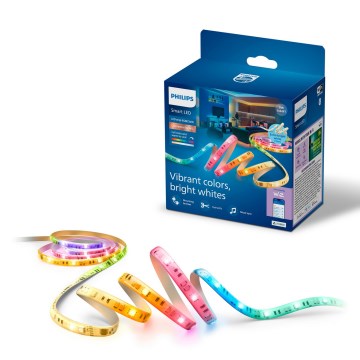 Philips - LED RGBIC Dimmelhető LED-szalag SMART STRIP 3m LED/13W/230V 2700-6500K Wi-Fi