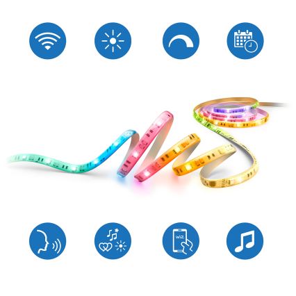 Philips - LED RGBIC Fényerőszabályozható szalag SMART STRIP 10m LED/43W/230V 2700-6500K Wi-Fi