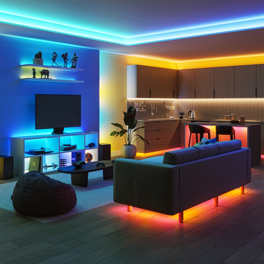 Philips - LED RGBIC Dimmelhető LED-szalag SMART STRIP 3m LED/13W/230V 2700-6500K Wi-Fi
