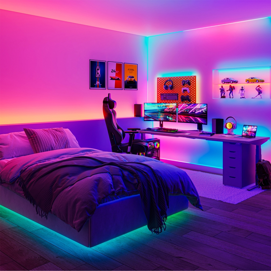 Philips - LED RGBIC Dimmelhető LED-szalag SMART STRIP 3m LED/13W/230V 2700-6500K Wi-Fi