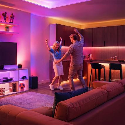 Philips - LED RGBIC Dimmelhető LED-szalag SMART STRIP 3m LED/13W/230V 2700-6500K Wi-Fi