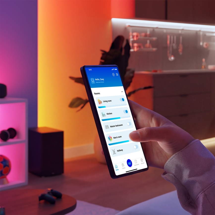 Philips - LED RGBIC Dimmelhető LED-szalag SMART STRIP 3m LED/13W/230V 2700-6500K Wi-Fi