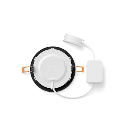 Philips - LED RGBW Dimmelhető fürdőszobai süllyesztett mennyezeti lámpa Hue SLIM LED/12W/230V 1000-20000K fekete IP44