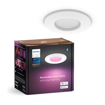 Philips - LED RGBW Dimmelhető fürdőszobai beépíthető lámpa Hue SLIM LED/8,3W/230V 2000-6500K IP44 fehér