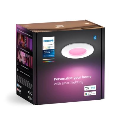 Philips - LED RGBW Dimmelhető fürdőszobai beépíthető lámpa Hue SLIM LED/8,3W/230V 2000-6500K IP44 fehér