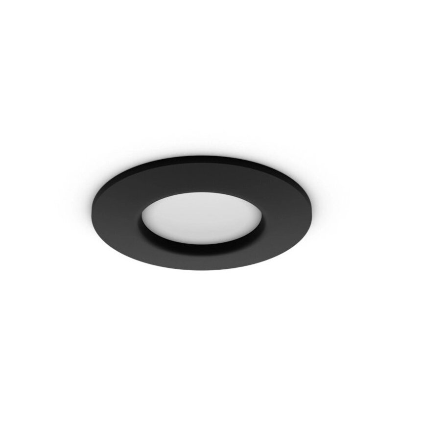 Philips - LED RGBW  Dimmelhető fürdőszobai beépíthető lámpa Hue SLIM LED/8,3W/230V 2000-6500K IP44 fekete
