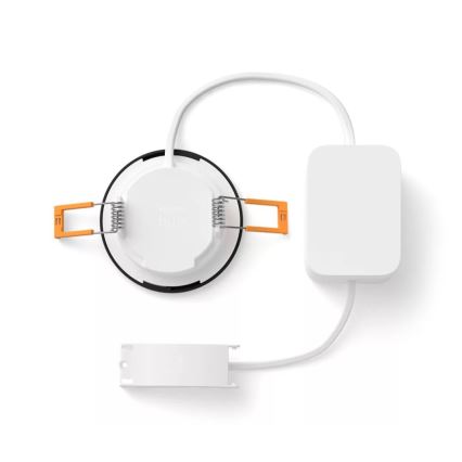 Philips - LED RGBW  Dimmelhető fürdőszobai beépíthető lámpa Hue SLIM LED/8,3W/230V 2000-6500K IP44 fekete