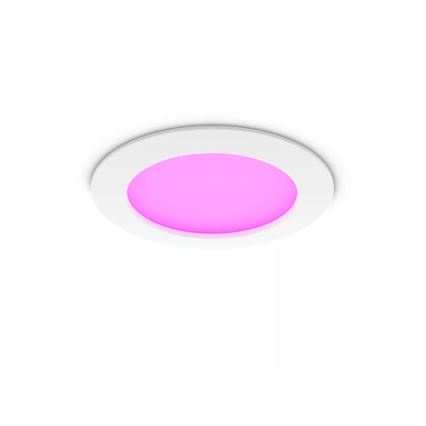 Philips - Hue SLIM LED RGBW dimmelhető fürdőszobai beépíthető mennyezeti lámpa LED/12W/230V 1000-20000K fehér IP44