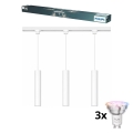 Philips - LED RGBW dimmelhető, kábeles függeszték az EASYLINK HUE sínrendszerhez 3xGU10/4,7W/230V 2200-6500K 1 m fehér
