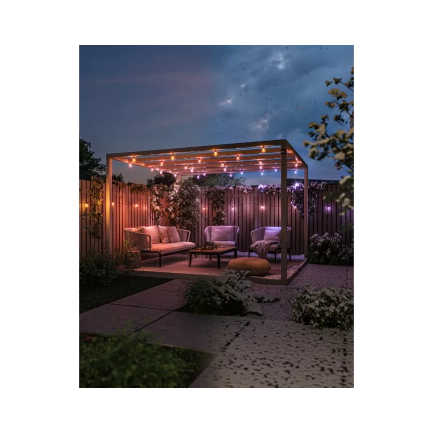 Philips - LED RGBW dimmelhető kültéri fényfüzér Hue FESTAVIA 30xLED 21m IP65