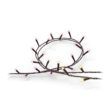 Philips - LED RGBW Dimmelhető kültéri lánc HUE WHITE AND COLOR AMBIANCE 250xLED 24,4 m 2000-6500K IP54