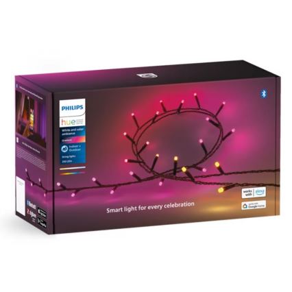 Philips - LED RGBW Dimmelhető kültéri lánc HUE WHITE AND COLOR AMBIANCE 250xLED 24,4 m 2000-6500K IP54