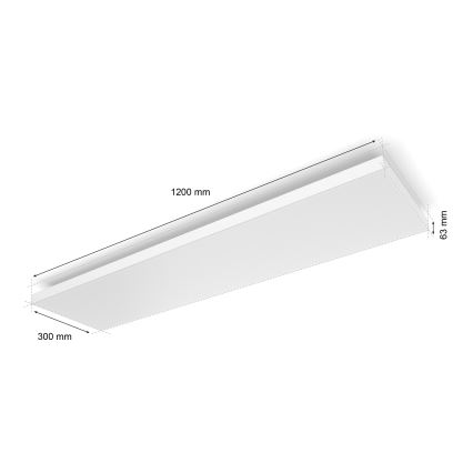 Philips - LED RGBW Dimmelhető mennyezeti lámpa Hue DATURA LED/67W/230V 2000-6500K