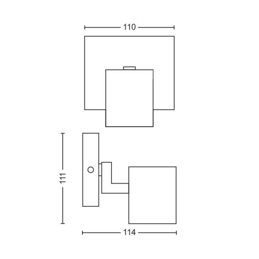 Philips - LED RGBW dimmelhető spotlámpa RUNNER 1xGU10/6,5W/230V 2700-6500K matt króm