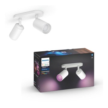 Philips - LED RGBW Dimmelhető spotlámpa Hue FUGATO 2xGU10/5,7W/230V