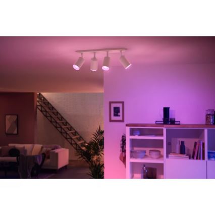 Philips - LED RGBW Dimmelhető spotlámpa Hue FUGATO 4xGU10/4,2W/230V 2000-6500K fehér