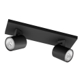 Philips - LED RGBW dimmelhető spotlámpa RUNNER 2xGU10/6,5W/230V 2700-6500K fekete