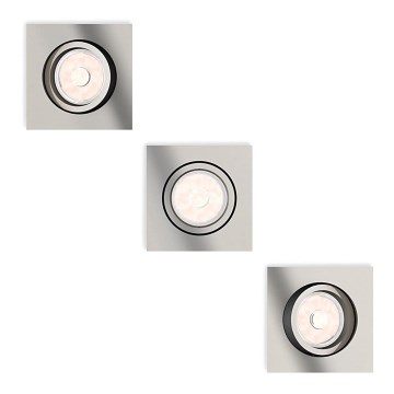 Philips - LED RGBW fényerőszabályozható beépíthető lámpatest DONEGAL 3xGU10/4,8W/230V + távirányító