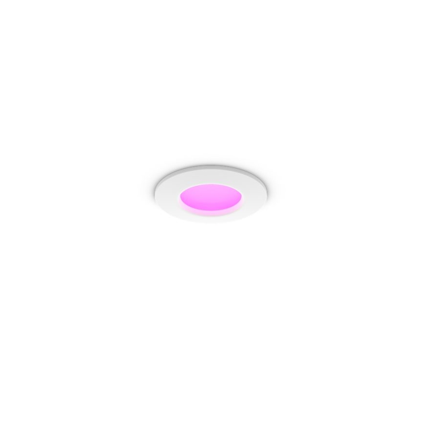 Philips - LED RGBW fényerőszabályozható fürdőszobai beépíthető mennyezeti lámpa Hue SLIM LED/8,3W/230V 1000-20000K fehér IP44