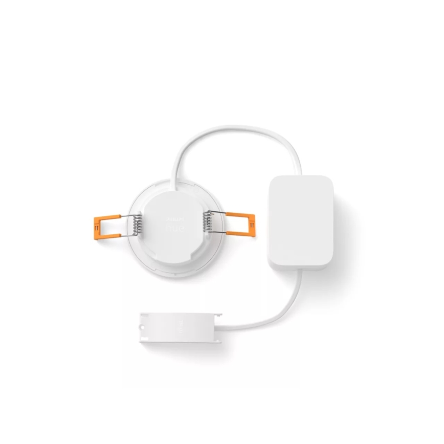 Philips - LED RGBW fényerőszabályozható fürdőszobai beépíthető mennyezeti lámpa Hue SLIM LED/8,3W/230V 1000-20000K fehér IP44
