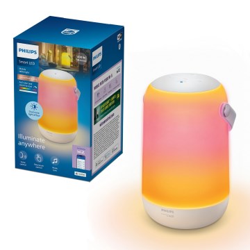 Philips - LED RGBW fényerőszabályozható hordozható érintésvezérlésű asztali lámpa okos LED/13,5W/3,6V 2200-6500K Wi-Fi 1800 mAh