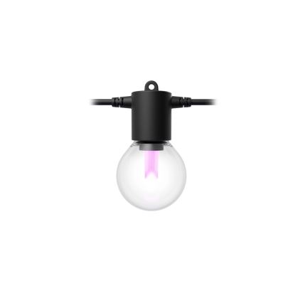 Philips - LED RGBW fényerőszabályozható kültéri fényfüzér Hue FESTAVIA 20xLED 14m IP65