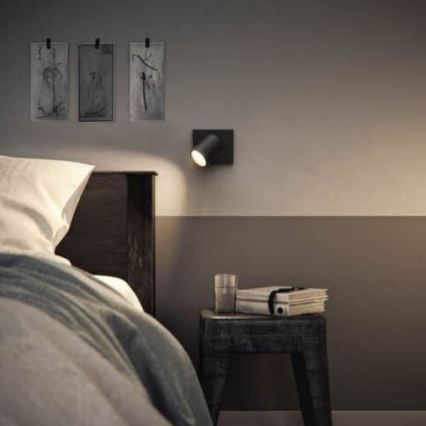 Philips - LED RGBW fényerőszabályozható spotlámpa RUNNER 1xGU10/6,5W/230V 2700-6500K fekete
