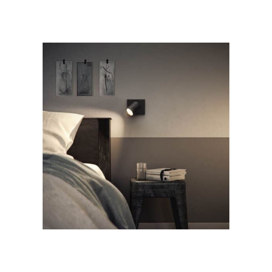 Philips - LED RGBW fényerőszabályozható spotlámpa RUNNER 1xGU10/6,5W/230V 2700-6500K fekete