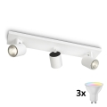 Philips - LED RGBW fényerőszabályozható spotlámpa RUNNER 3xGU10/6,5W/230V 2700-6500K fehér