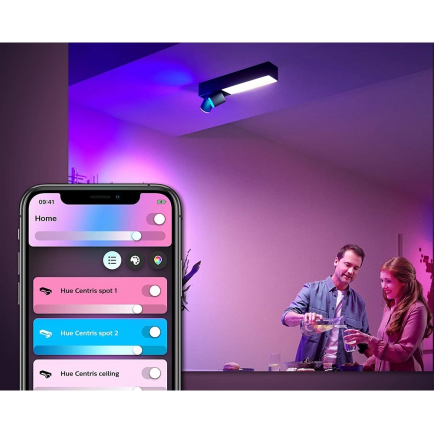 Philips - LED RGBW Dimmelhető spotlámpa Hue CENTRIS LED/11W/230V + 2xGU10/5,7W