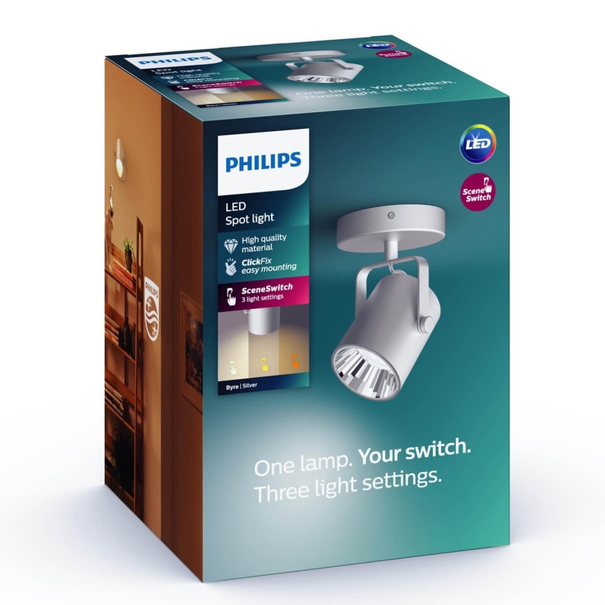 Philips - LED Spotlámpa SCENE SWITCH BYRE LED/4,3W/230V 2200/2500/2700K