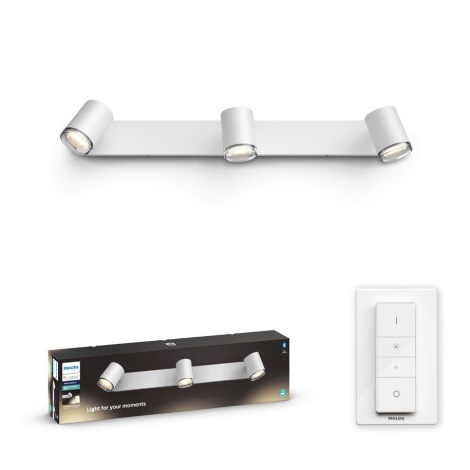 Philips - LED Szabályozható fürdőszobai lámpa Hue ADORE 3xGU10/5W/230V IP44