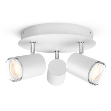 Philips - LED Szabályozható fürdőszobai lámpa Hue ADORE 3xGU10/5W/230V IP44 + távirányítás