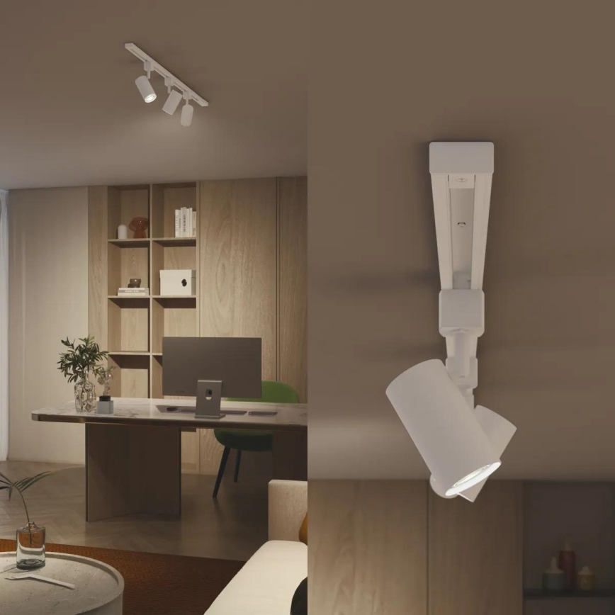 Philips - LED dimmelhető spotlámpa EASYLINK sínes rendszerhez 3xGU10/6,2W/230V 2200-2700K 1m fehér