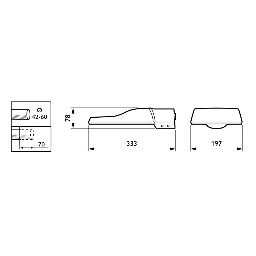 Philips - LED utcai lámpa CORELINE MALAGA LED/25W/230V 4000K IP65