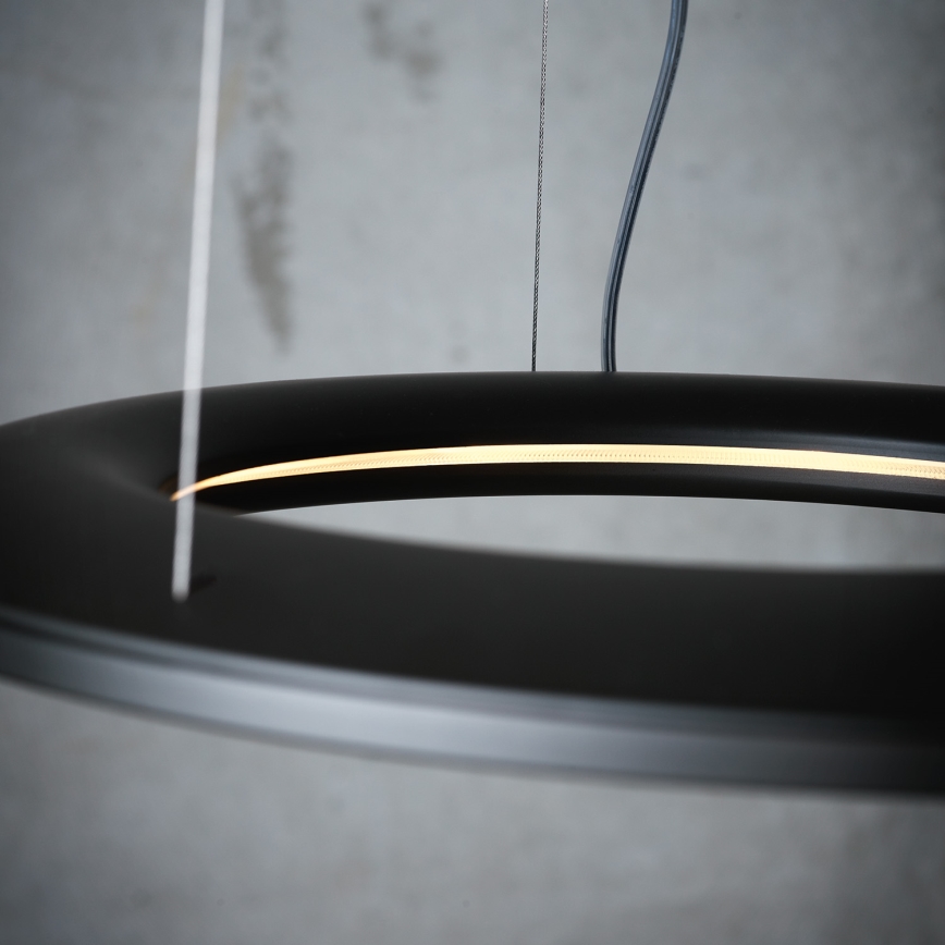 Philips Lirio 40755/93/LI - ECLIPTIC LED-es függeszték 16xLED/2,5W matt/fekete