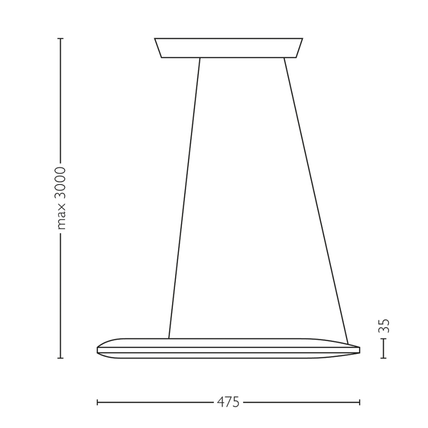 Philips Lirio 40756/93/LI - ECLIPTIC LED-es függeszték 12xLED/2,5W matt/fekete