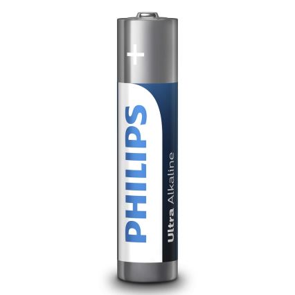 Philips LR03E4B/10 - 4db alkáli elem AAA ULTRA ALKALINE 1,5V