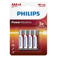 Philips LR03P4B/10 - 4 db alkáli elem AAA POWER ALKALINE 1,5V 1150mAh