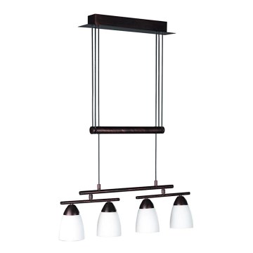 Philips Massive 40376/43/10 – Csillár zsinóron FAHRO 4xE14/8W/230V barna