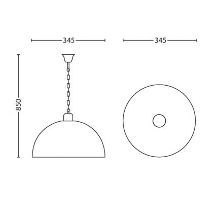 Philips Massive 40859/87/10 - Konyhai csillár CANTRÉ  1xE27/60W