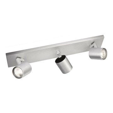 Philips - Matt króm spotlámpa 3xGU10/20W/230V