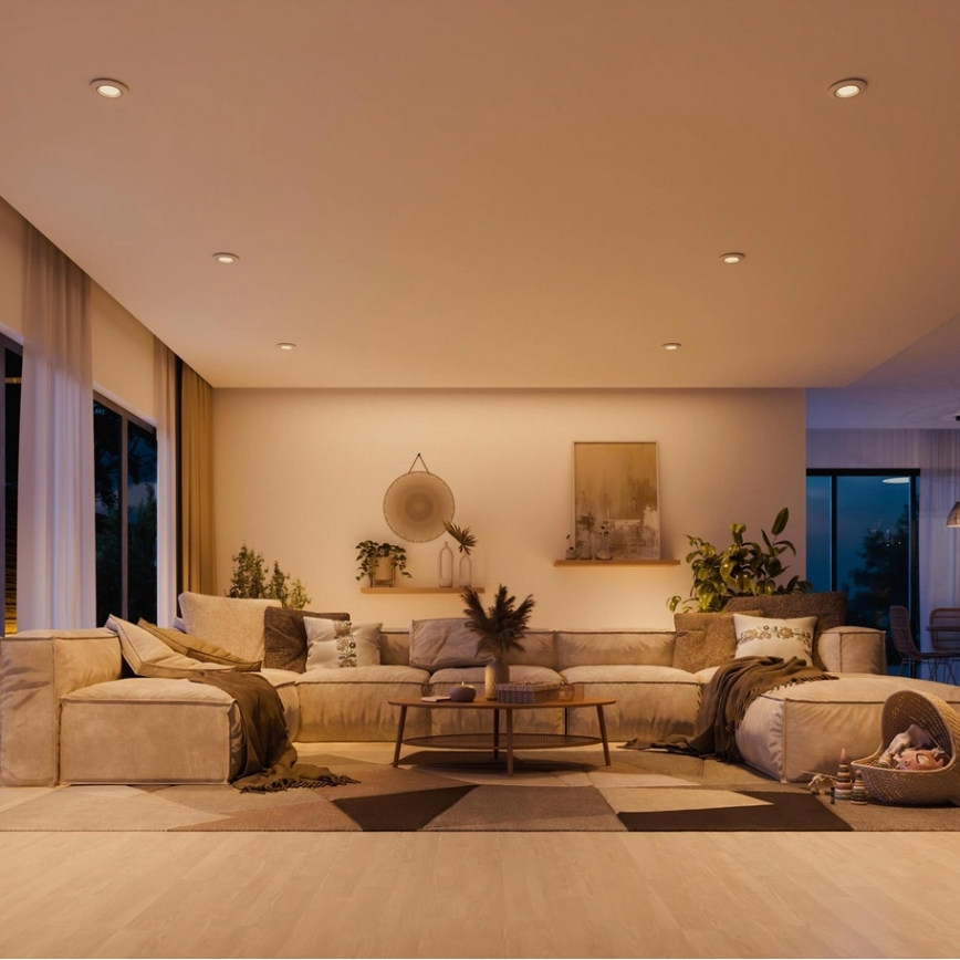 Philips - PERIDOT 3 darabos süllyesztett lámpatest 1xGU10/7W/230V fehér