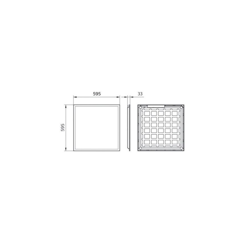 Philips Pila - Álmennyezeti LED panel LED/40W/230V 60x60 cm UGR22