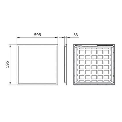 Philips Pila - LED Álmennyezeti panel LED/40W/230V 60x60 cm UGR19