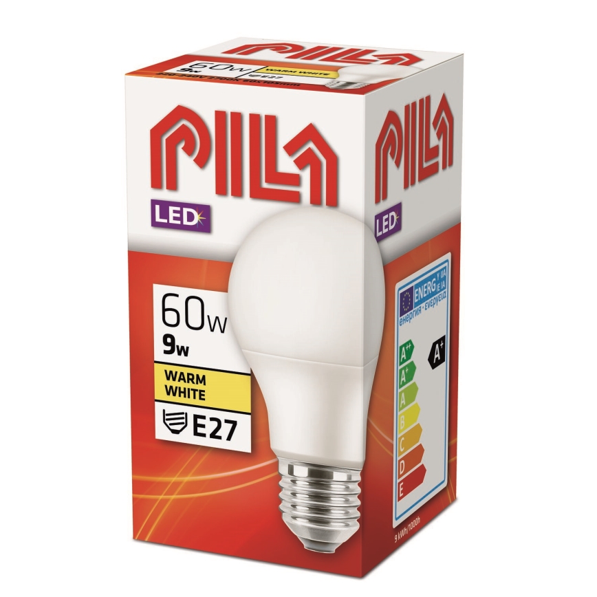 LED izzó Philips Pila E27/8W/230V 2700K